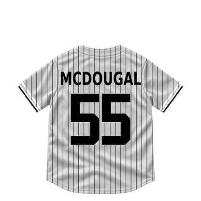 Chicago White Sox jersey keychain — Tanner McDougal #55. Exact saved player artwork preview.
