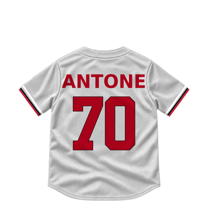 Cincinnati Reds jersey keychain — Tejay Antone #70. Exact saved player artwork preview.