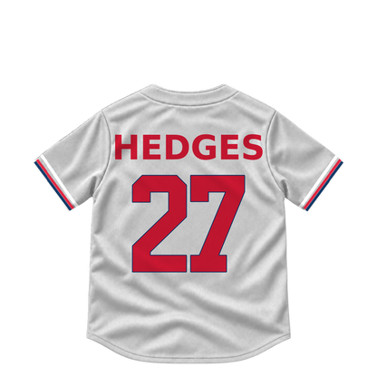 Cleveland Guardians jersey keychain — Austin Hedges #27. Exact saved player artwork preview.
