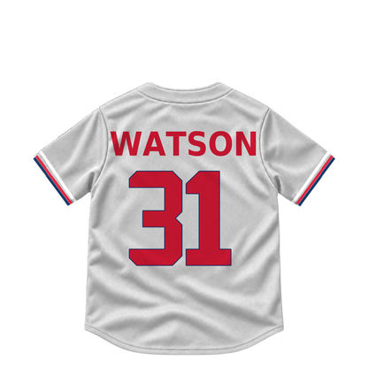 Cleveland Guardians jersey keychain — Kahlil Watson #31. Exact saved player artwork preview.