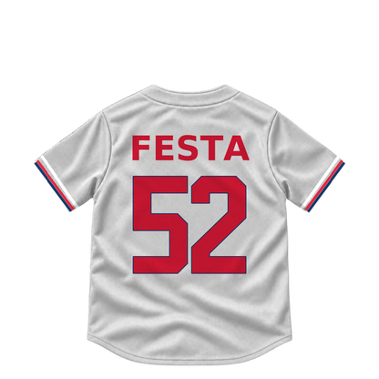 Cleveland Guardians jersey keychain — Matt Festa #52. Exact saved player artwork preview.