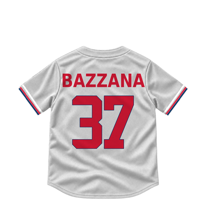 Cleveland Guardians jersey keychain — Travis Bazzana #37. Exact saved player artwork preview.