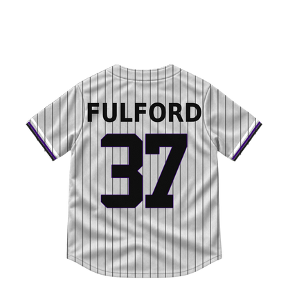 Colorado Rockies jersey keychain — Braxton Fulford #37. Exact saved player artwork preview.