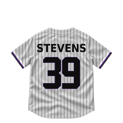 Colorado Rockies jersey keychain — Chad Stevens #39. Exact saved player artwork preview.