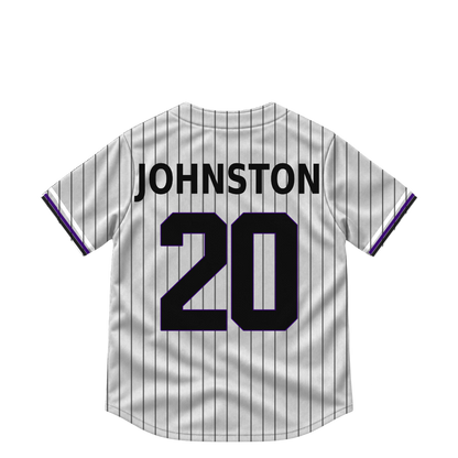 Colorado Rockies jersey keychain — Troy Johnston #20. Exact saved player artwork preview.