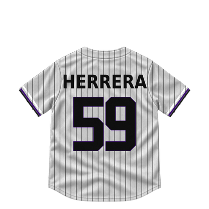Colorado Rockies jersey keychain — Welinton Herrera #59. Exact saved player artwork preview.
