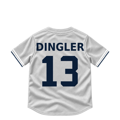 Detroit Tigers jersey keychain — Dillon Dingler #13. Exact saved player artwork preview.
