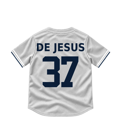 Detroit Tigers jersey keychain — Enmanuel De Jesus #37. Exact saved player artwork preview.