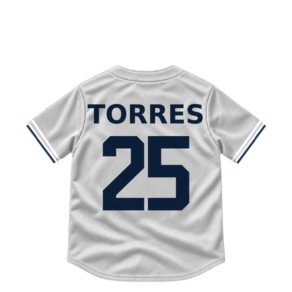Detroit Tigers jersey keychain — Gleyber Torres #25. Exact saved player artwork preview.