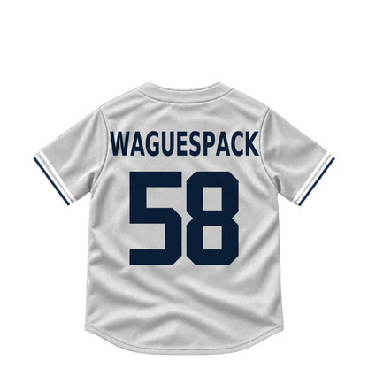 Detroit Tigers jersey keychain — Jacob Waguespack #58. Exact saved player artwork preview.