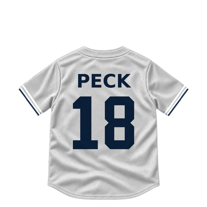 Detroit Tigers jersey keychain — John Peck #18. Exact saved player artwork preview.