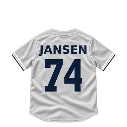 Detroit Tigers jersey keychain — Kenley Jansen #74. Exact saved player artwork preview.