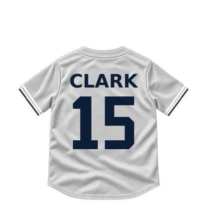 Detroit Tigers jersey keychain — Max Clark #15. Exact saved player artwork preview.