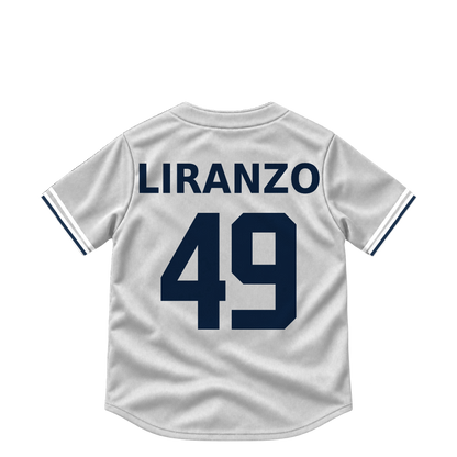 Detroit Tigers jersey keychain — Thayron Liranzo #49. Exact saved player artwork preview.