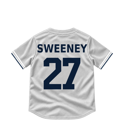 Detroit Tigers jersey keychain — Trey Sweeney #27. Exact saved player artwork preview.