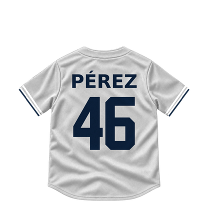 Detroit Tigers jersey keychain — Wenceel Pérez #46. Exact saved player artwork preview.