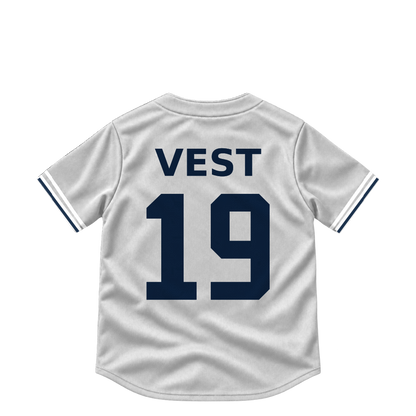 Detroit Tigers jersey keychain — Will Vest #19. Exact saved player artwork preview.