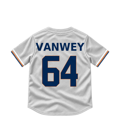 Houston Astros jersey keychain — Logan VanWey #64. Exact saved player artwork preview.