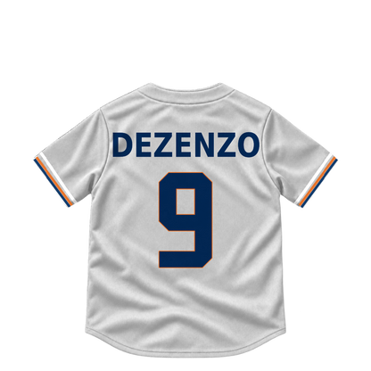 Houston Astros jersey keychain — Zach Dezenzo #9. Exact saved player artwork preview.