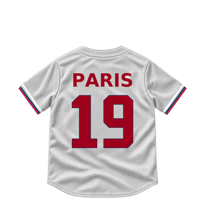Los Angeles Angels jersey keychain — Kyren Paris #19. Exact saved player artwork preview.