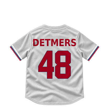 Los Angeles Angels jersey keychain — Reid Detmers #48. Exact saved player artwork preview.