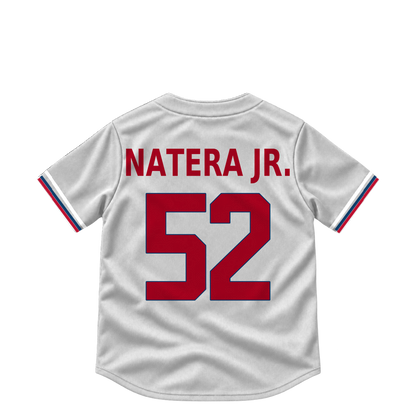 Los Angeles Angels jersey keychain — Samy Natera Jr. #52. Exact saved player artwork preview.