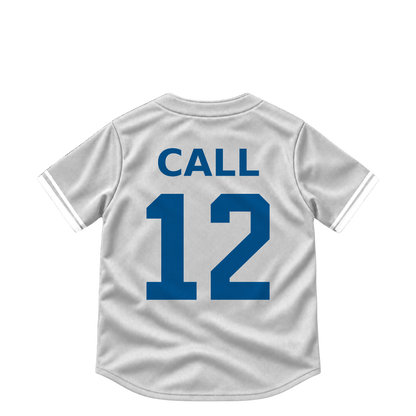 Los Angeles Dodgers jersey keychain — Alex Call #12. Exact saved player artwork preview.