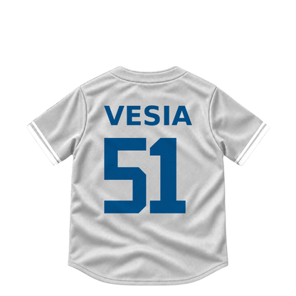 Los Angeles Dodgers jersey keychain — Alex Vesia #51. Exact saved player artwork preview.