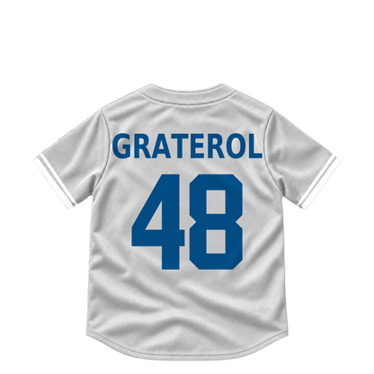 Los Angeles Dodgers jersey keychain — Brusdar Graterol #48. Exact saved player artwork preview.