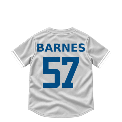 Los Angeles Dodgers jersey keychain — Charlie Barnes #57 — Earlier design. Exact saved player artwork preview.