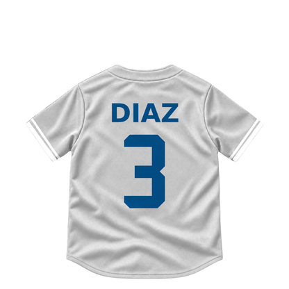 Los Angeles Dodgers jersey keychain — Edwin Diaz #3. Exact saved player artwork preview.