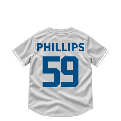 Los Angeles Dodgers jersey keychain — Evan Phillips #59. Exact saved player artwork preview.