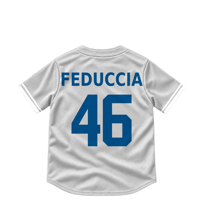 Los Angeles Dodgers jersey keychain — Hunter Feduccia #46. Exact saved player artwork preview.