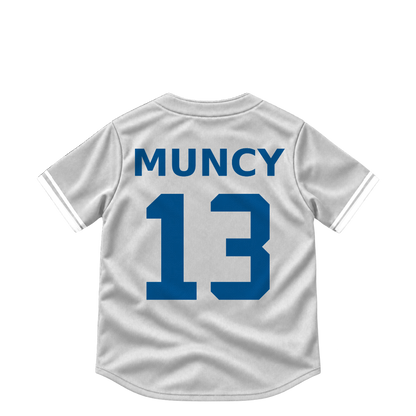 Los Angeles Dodgers jersey keychain — Max Muncy #13. Exact saved player artwork preview.