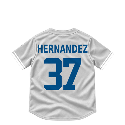Los Angeles Dodgers jersey keychain — Teoscar Hernandez #37. Exact saved player artwork preview.