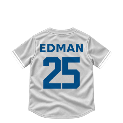 Los Angeles Dodgers jersey keychain — Tommy Edman #25. Exact saved player artwork preview.