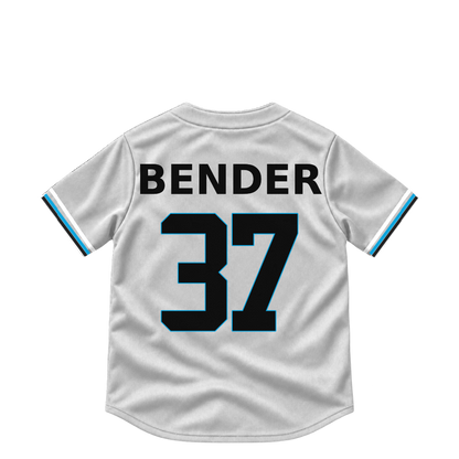 Miami Marlins jersey keychain — Anthony Bender #37. Exact saved player artwork preview.