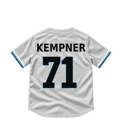 Miami Marlins jersey keychain — William Kempner #71. Exact saved player artwork preview.