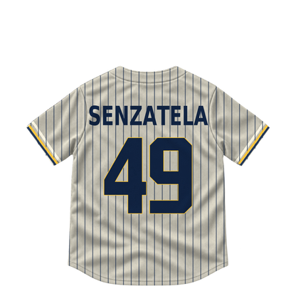 Milwaukee Brewers jersey keychain — Antonio Senzatela #49. Exact saved player artwork preview.