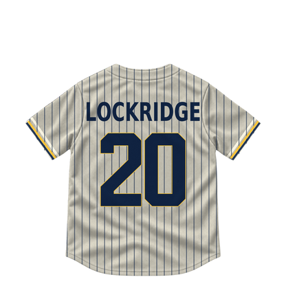 Milwaukee Brewers jersey keychain — Brandon Lockridge #20. Exact saved player artwork preview.