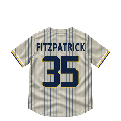 Milwaukee Brewers jersey keychain — Brian Fitzpatrick #35. Exact saved player artwork preview.
