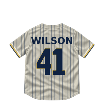 Milwaukee Brewers jersey keychain — Bryse Wilson #41. Exact saved player artwork preview.