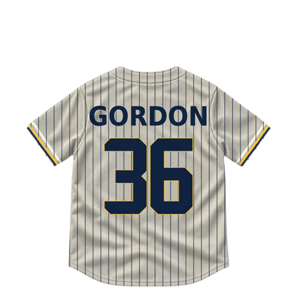Milwaukee Brewers jersey keychain — Colton Gordon #36. Exact saved player artwork preview.