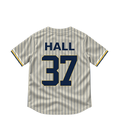 Milwaukee Brewers jersey keychain — DL Hall #37. Exact saved player artwork preview.