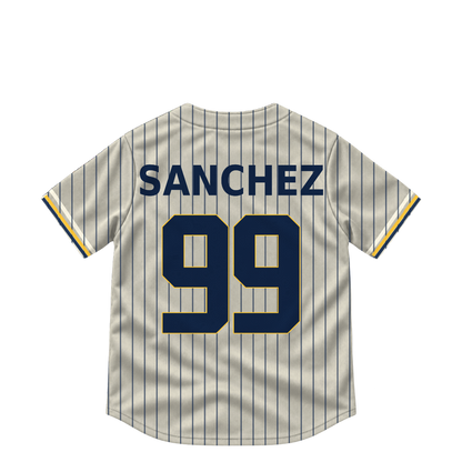Milwaukee Brewers jersey keychain — Gary Sanchez #99. Exact saved player artwork preview.