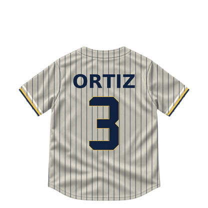 Milwaukee Brewers jersey keychain — Joey Ortiz #3. Exact saved player artwork preview.
