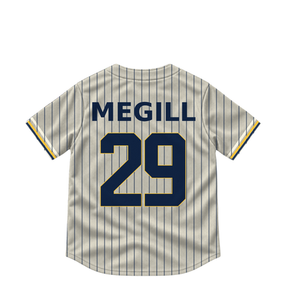 Milwaukee Brewers jersey keychain — Trevor Megill #29. Exact saved player artwork preview.