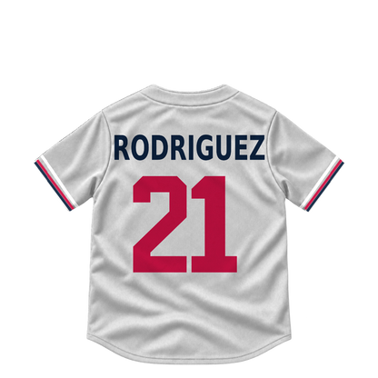 Minnesota Twins jersey keychain — Emmanuel Rodriguez #21. Exact saved player artwork preview.