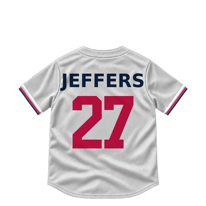 Minnesota Twins jersey keychain — Ryan Jeffers #27. Exact saved player artwork preview.