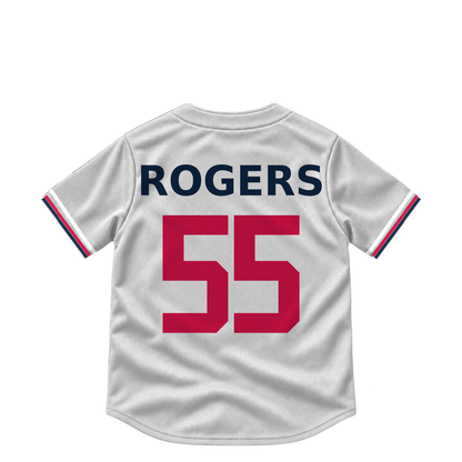 Minnesota Twins jersey keychain — Taylor Rogers #55. Exact saved player artwork preview.